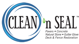 Clean and Seal pressure washing concrete and deck