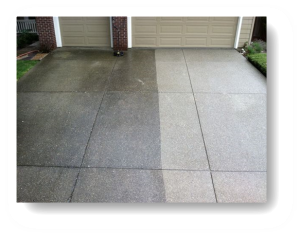 Power wash concrete driveway Pleasanton