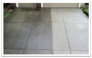 Power wash concrete driveway Pleasanton