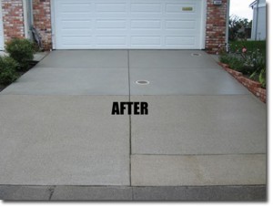 concrete pressure wash clean and seal