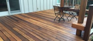Wood Deck pressure wash clean and seal