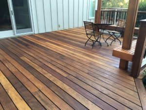 Wood deck power wash clean and seal 3