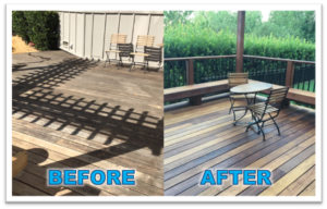 wood deck pressure wash